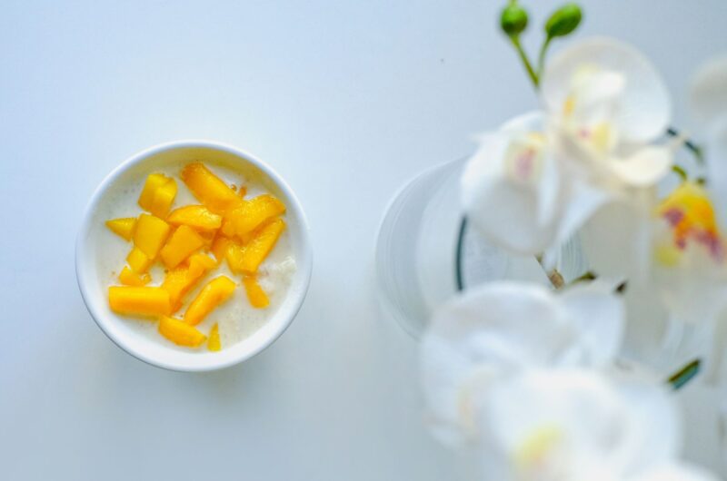 Mango Shrikhand with Cardamom and Saffron