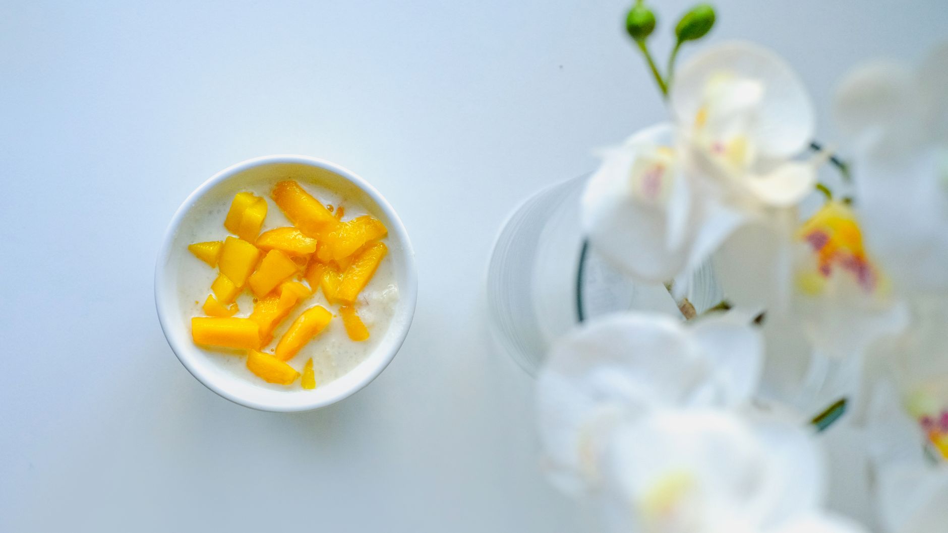 Mango Shrikhand with Cardamom and Saffron